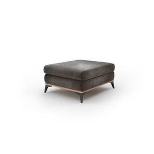 Tmavohnedý puf so zamatovým poťahom Windsor & Co Sofas Astre
