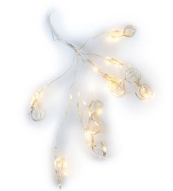 Vianočné dekoratívne osvetlenie - drôtiky - 48 LED teplá biela
