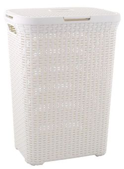 Kôš na bielizeň STYLE RATTAN 60 l krémový CURVER