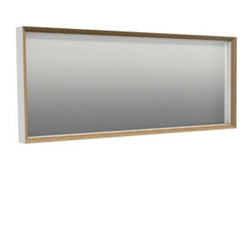 Zrcadlo Naturel Oxo Multi 40x100 cm bílá mat/buk OXOMULTIZRC40100
