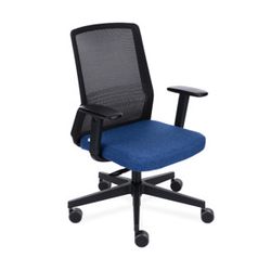 Kancelárska stolička s podrúčkami Cupra BS - tmavomodrá / čierna