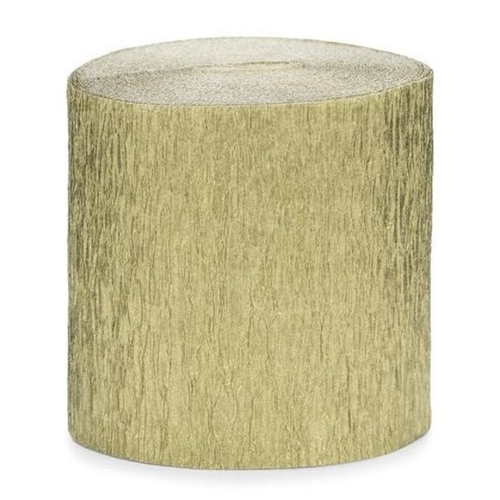 SERPENTÍNA krepová zlatá 5 cm x 10 m