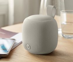 Reproduktor s Bluetooth® v textilnom dizajne, malý, sivý