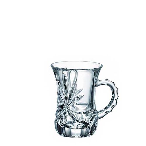 Crystal Bohemia hrnčeky Mašle 120 ml, 6 ks