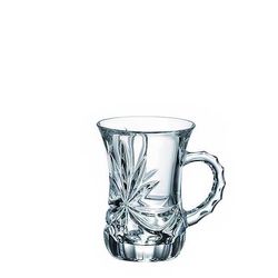 Crystal Bohemia hrnčeky Mašle 120 ml, 6 ks