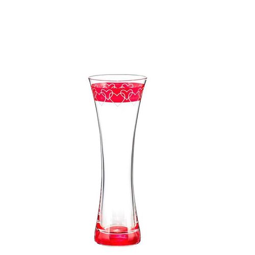 Crystalex Sklenená váza LOVE3 195 mm