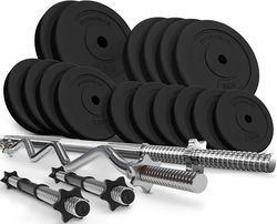 PHYSIONIC Vzpieračský set so závažím, hviezd. zámky 57 kg