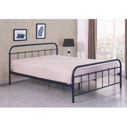 Linda 120 kovová jednolôžková posteľ s roštom čierna