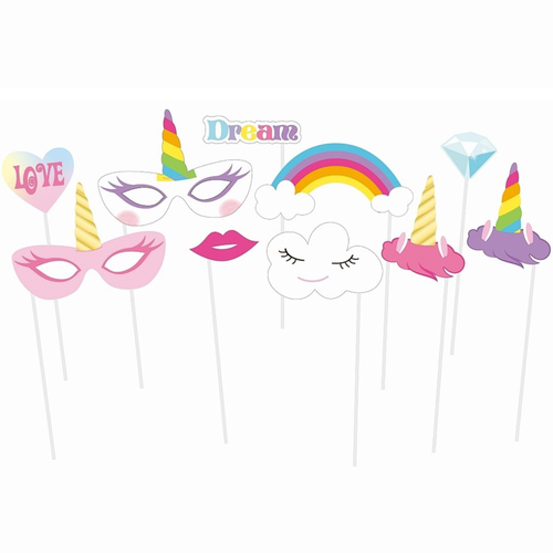 SADA DO FOTOKÚTIKA Dúhový Jednorožec 10ks