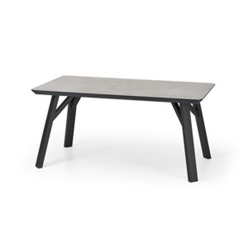 Jedálenský stôl Halifax - betón / čierna