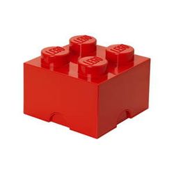 Červený úložný box štvorec LEGO®