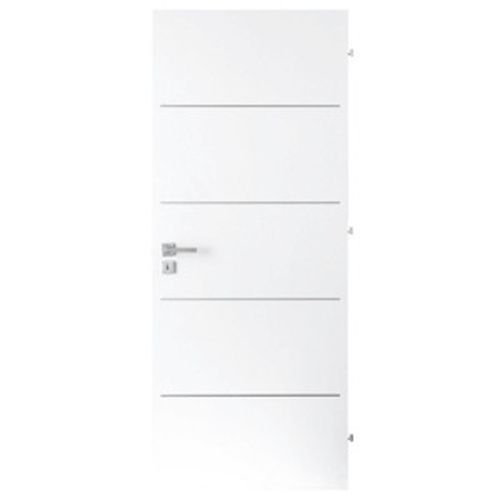 Interiérové dvere Naturel Ibiza alu pravé 70 cm biele IBIZAALUCPLB70P