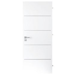 Interiérové dvere Naturel Ibiza alu pravé 70 cm biele IBIZAALUCPLB70P