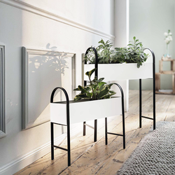 Retro vyvýšené kvetináče, sada 2 ks