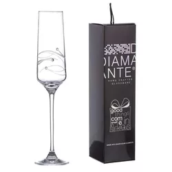 Diamante Spiral Swarovski poháre na sekt 190 ml