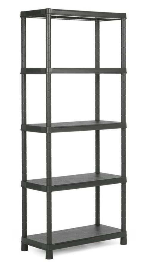Plastový otvorený regál PLUS 80/5 - 187 x 80 x 40 cm