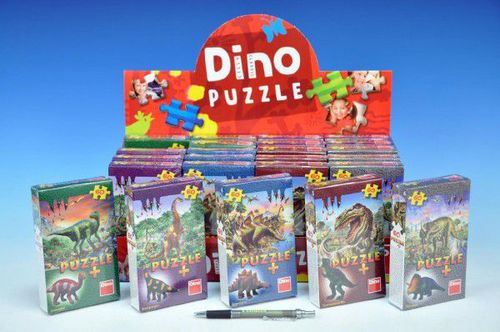 Puzzle Dinosauři 23,5x21,5cm 60 dílků + figurka - 6 druhů