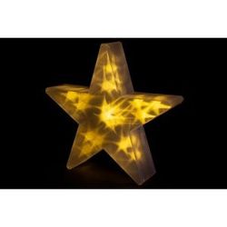Vianočná hviezda s 3D efektom - 35 cm, 20 LED, teple biela