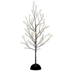Dekoratívny LED svetelný strom s 32 LED, 40 cm - čierny