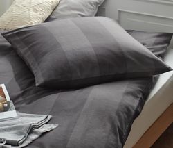Prémiová posteľná bielizeň z jemného flanelu, sivá, štandardná veľkosť