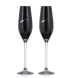 Diamante Sihouette black poháre na sekt 210 ml, 2 ks