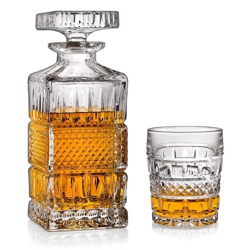 Crystal Bohemia BRITTANY whisky set (1 + 6)