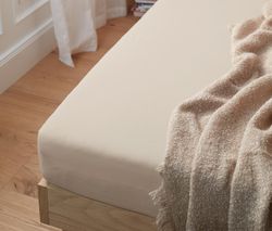 Džersejová napínacia plachta, nadmerná veľkosť, béžová