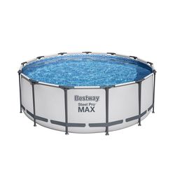 Bestway Nadzemnýí bazén Steel Pro MAX, sivá, pr. 396 cm, v. 122 cm