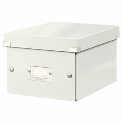 Biela úložná škatuľa Leitz Universal, dĺžka 28 cm