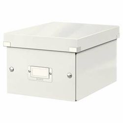 Biela úložná škatuľa Leitz Universal, dĺžka 28 cm