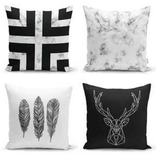 Sada 4 obliečok na vankúše Minimalist Cushion Covers Faria, 45 x 45 cm