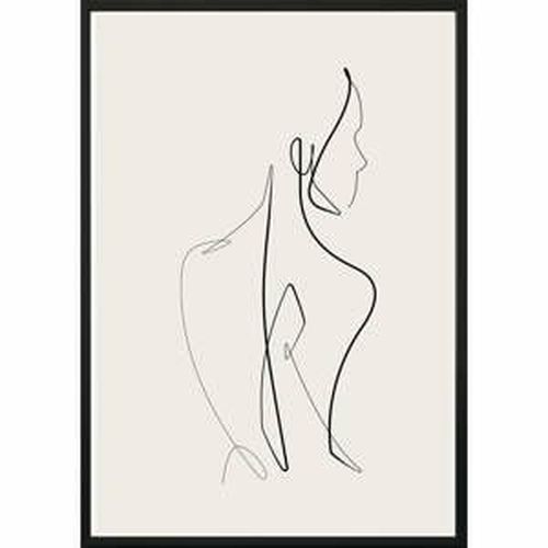Nástenný plagát v ráme SKETCHLINE/NAKED, 50 x 70 cm