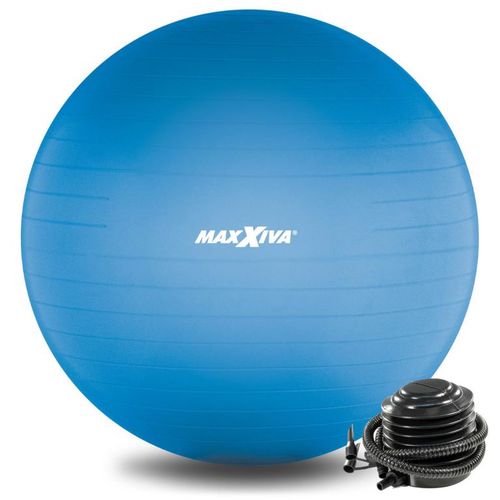 MAXXIVA Gymnastická lopta Ø 65 cm s pumpičkou, modrá