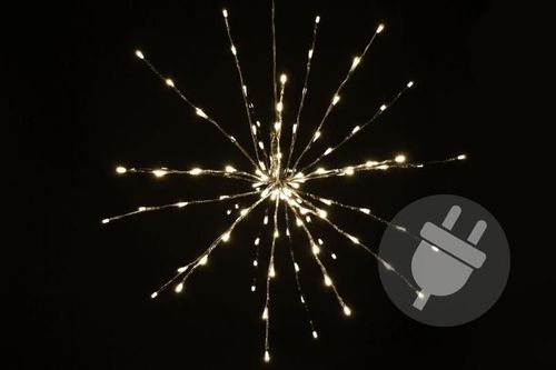 Vianočné osvetlenie - meteorický dážď, teple biely, 120 LED