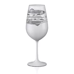 Crystalex poháre Zverokruhy Ryby biela 550 ml