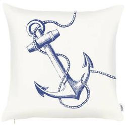 Obliečka na vankúš Mike & Co. NEW YORK Sailors Anchor, 43 × 43 cm