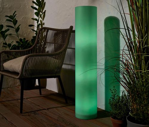 Solárny svetelný stĺp s meniacimi sa farbami, cca 100 cm