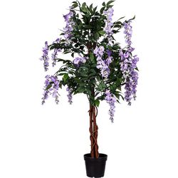 PLANTASIA umelý strom Vistária 120 cm, modrofialové kvety