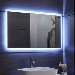 Aquamarin Kúpeľňové LED zrkadlo - 80 x 60 cm