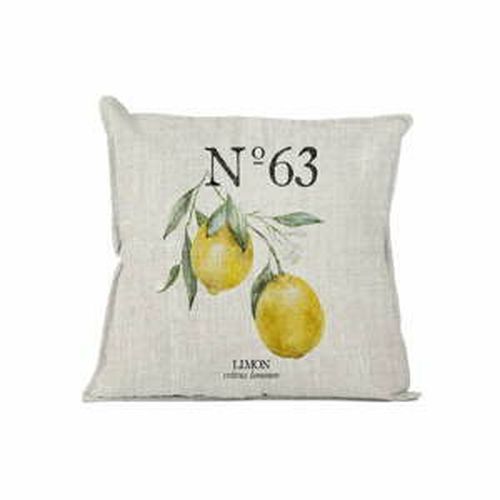 Žltý dekoratívny vankúš Linen Couture Lino Lemons, 45 x 45 cm