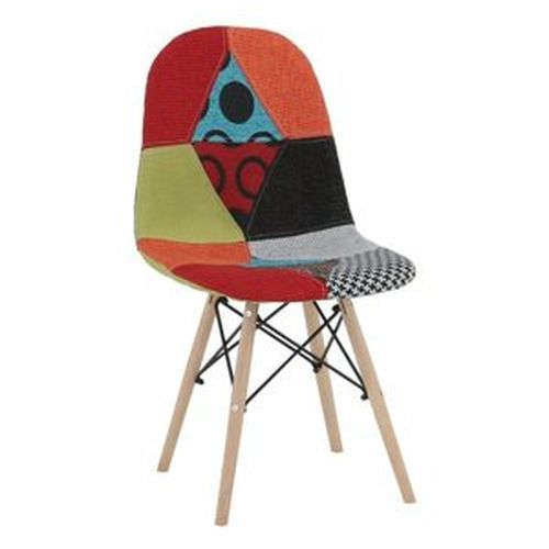 Candie 2 New Typ 2 jedálenská stolička vzor patchwork / buk