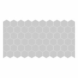 Súprava 50 matných nálepiek na sklo Ambiance Hexagon