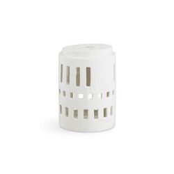 Biely keramický svietnik Kähler Design Urbania Lighthouse Little Tower