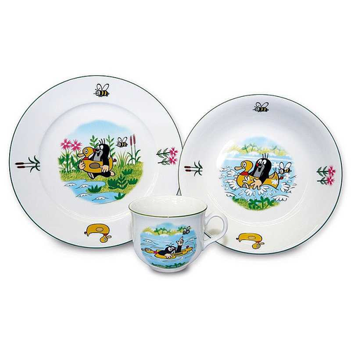 Thun Jedálenská súprava Krtko a kačička 3 ks