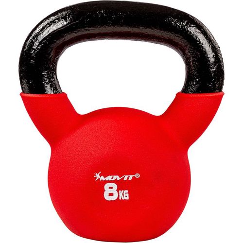 Kettlebell činka neoprenová červená - 8 kg