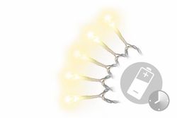Vianočná LED reťaz - 10 m, 100 diód, teple biela