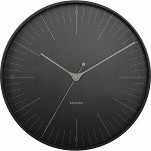 Karlsson 5769BK dizajnové nástenné hodiny, pr. 40 cm