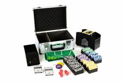 Poker kufor DELUXE 300 laserových žetónov + príslušenstvo