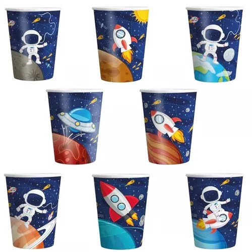 Tégliky papierové Vesmír 220 ml 8 ks