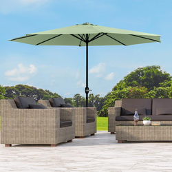 Záhradný slnečník, zelený, pr. 3 m